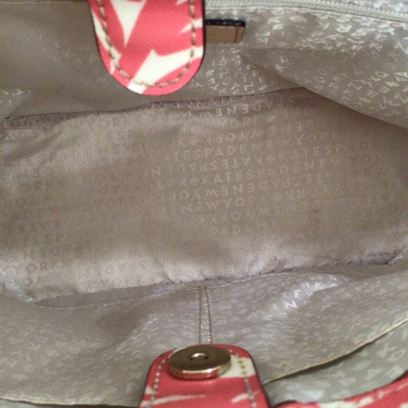 ♥️sold♥️RETIRED Kate Spade Grant Street Tropical Palm Juno Tote - Picture 5 of 11